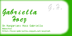 gabriella hocz business card